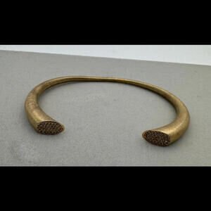 Dean Davidson Twin Cuff Bracelet Gold White CZ Gemstones